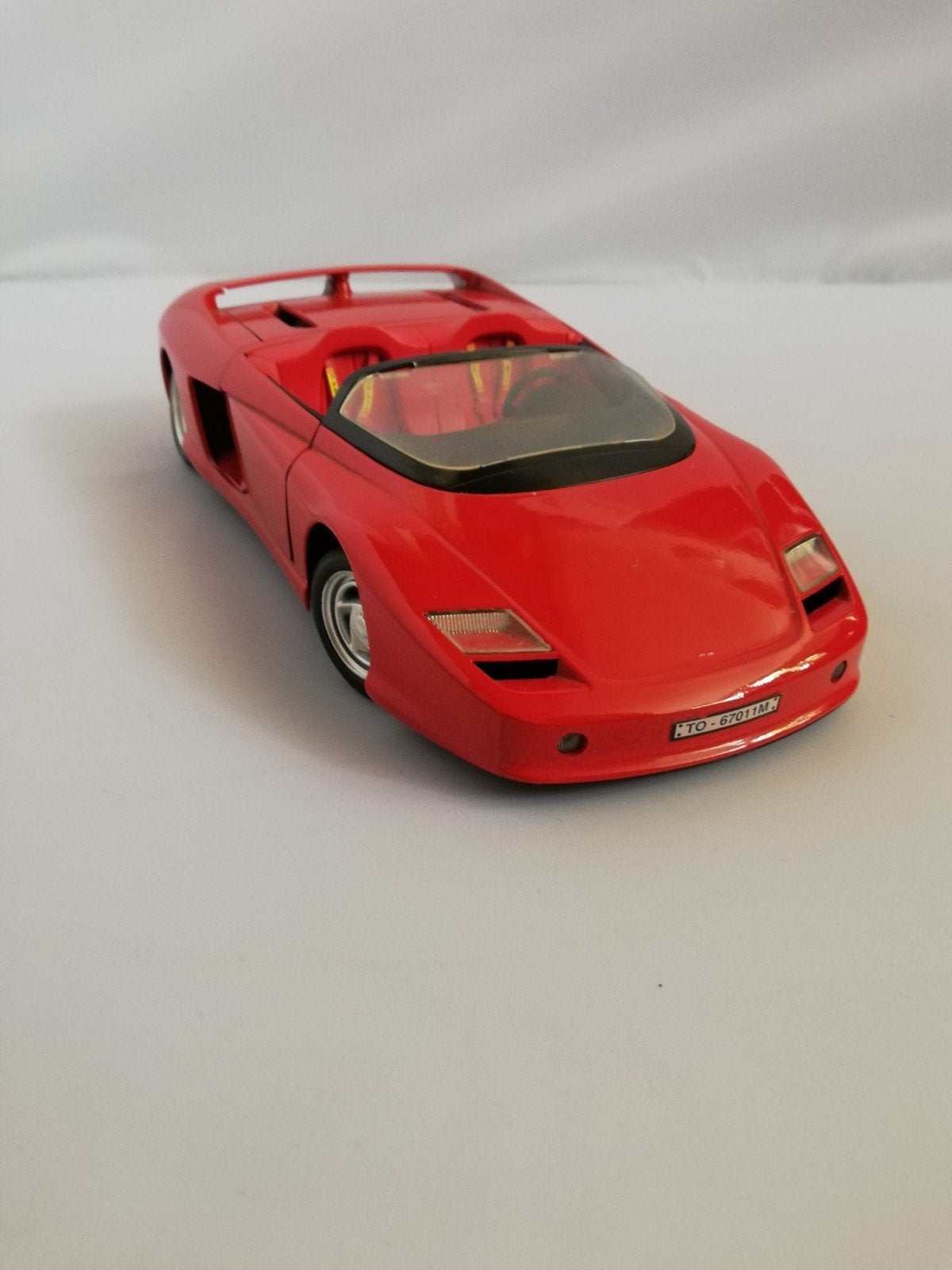 Ferrari Mythos Polistil 1:18 Rood, Ophalen of Verzenden, Zo goed als nieuw, Overige merken