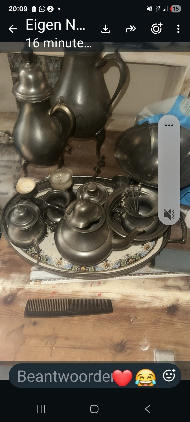 Zilveren  en tin, Ophalen of Verzenden