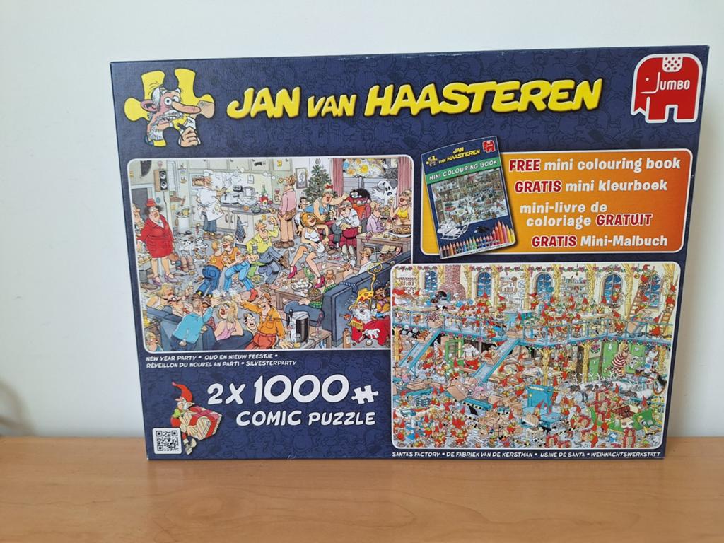 Jan van Haasteren.De fabriek van de kerstman en Oud en Nieuw, Hobby en Vrije tijd, Denksport en Puzzels, Ophalen, 500 t/m 1500 stukjes