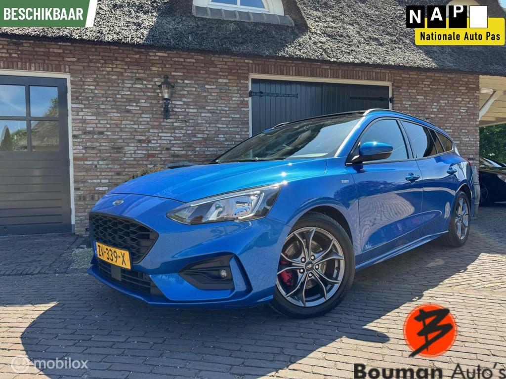 Ford Focus Wagon - 1.5 - EcoBoost ST - PANO dakraam, 1345 kg, Euro 6, 150 pk, Blauw