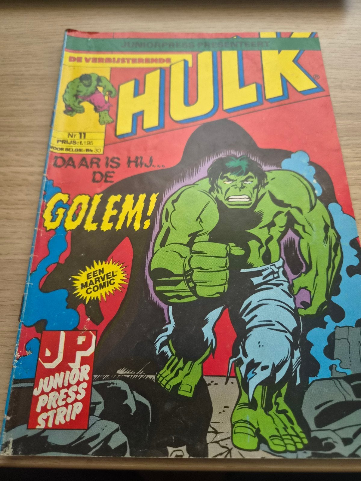 De Verbazende Hulk Nr. 11 - Junior Press Strip, Eén comic, Ophalen of Verzenden, Gelezen, Amerika
