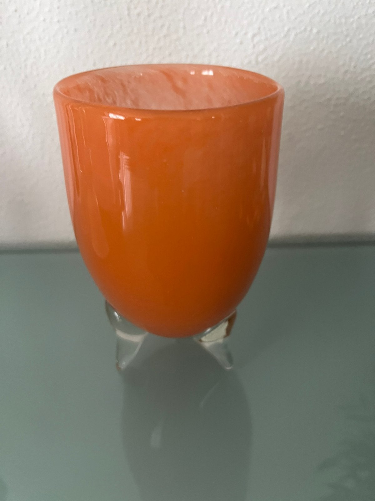 Dutz vaasje oranje 14,5 cm, Ophalen of Verzenden, Zo goed als nieuw, Oranje