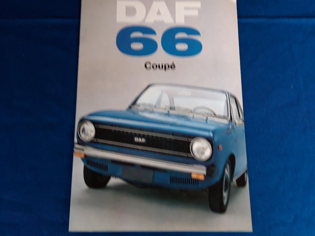 Folder Daf 66 Coupé modeljaar 1973 Engels, Ophalen of Verzenden, Zo goed als nieuw, Overige merken, Daf variomatiic