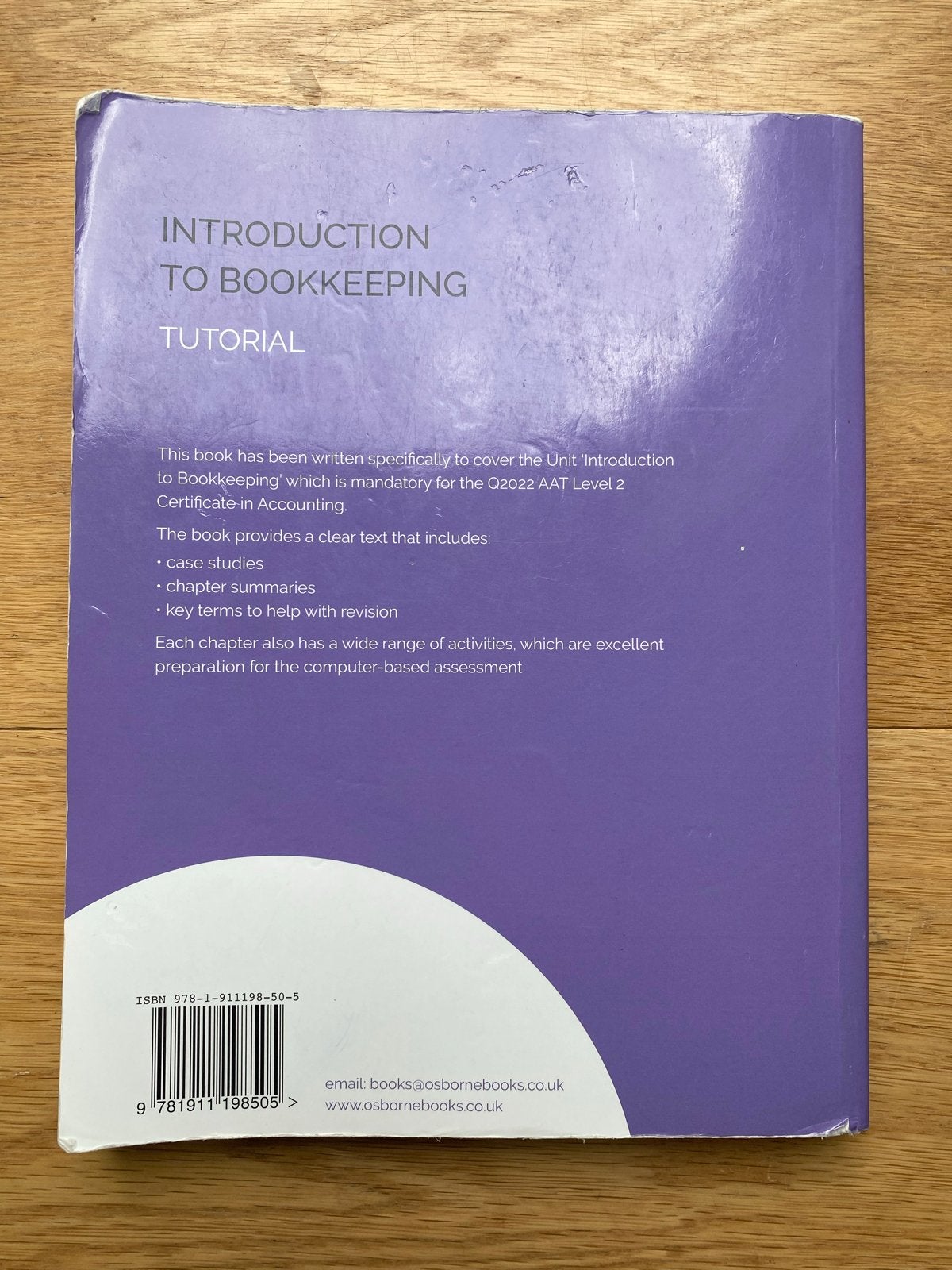 Introduction to Bookkeeping Tutorial - Osborne Books, Ophalen of Verzenden, Gamma, Gelezen, MBO