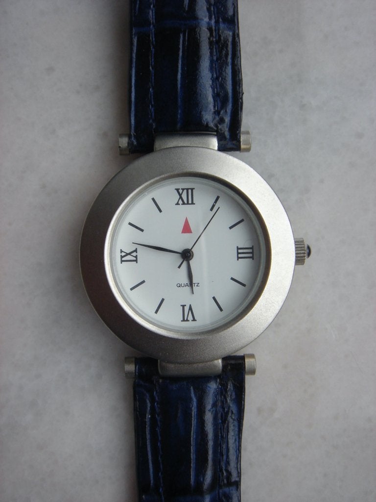 Bivouac Quartz horloge met blauw leren bandje  , Overige merken, Leer, Staal, Polshorloge