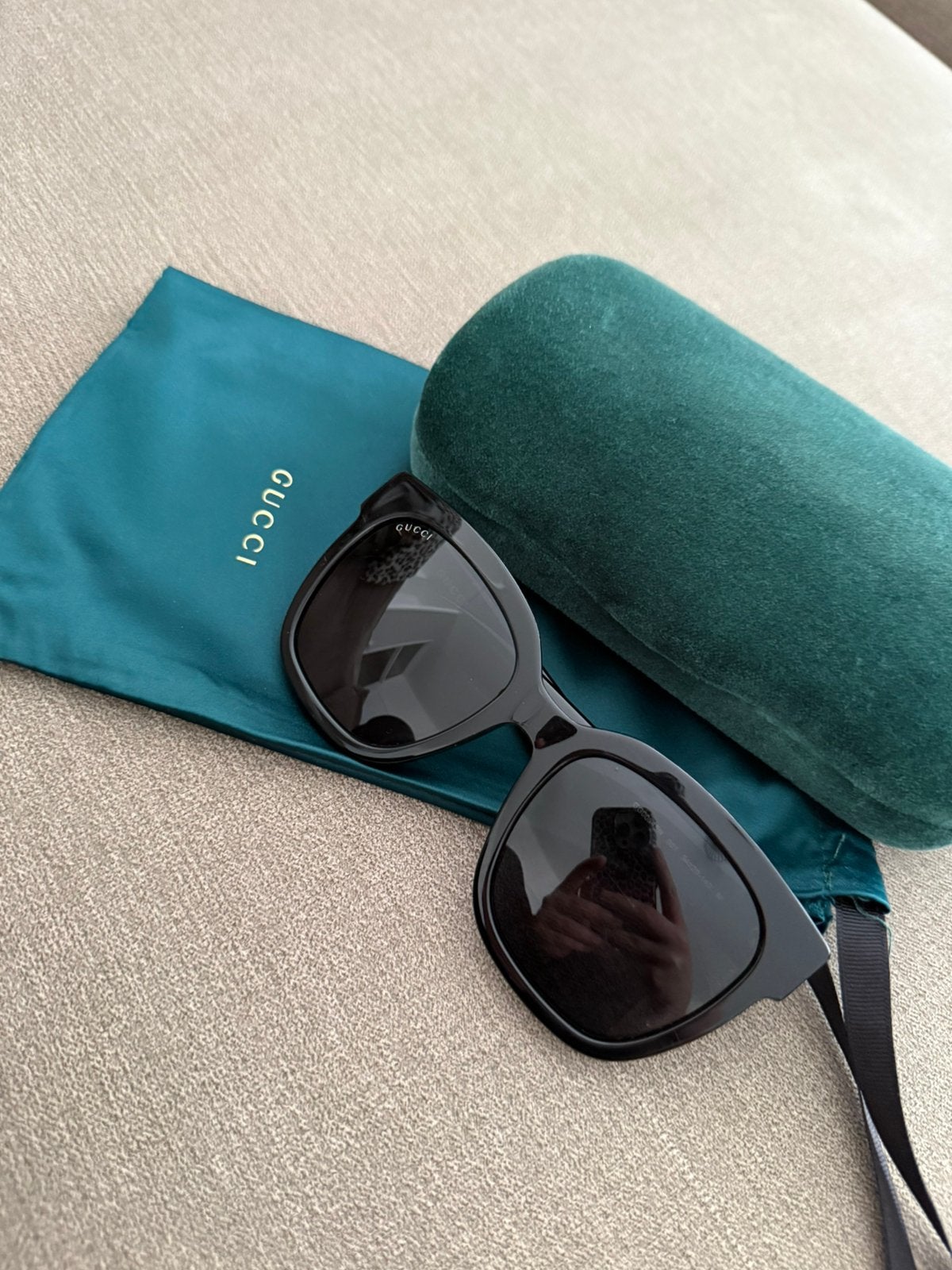 Gucci zonnebril, Overige merken, Zonnebril, Zwart, Ophalen of Verzenden