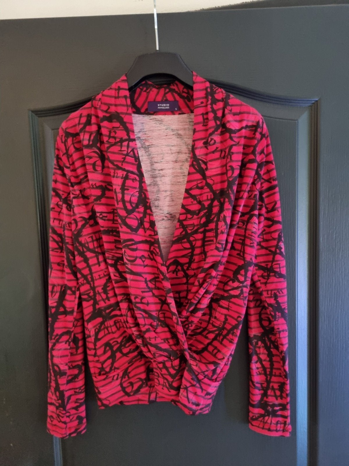 Studio Anneloes rode top met lange mouwen, maat S, Kleding | Dames, Tops, Zo goed als nieuw, Maat 36 (S), Rood, Lange mouw, Ophalen of Verzenden