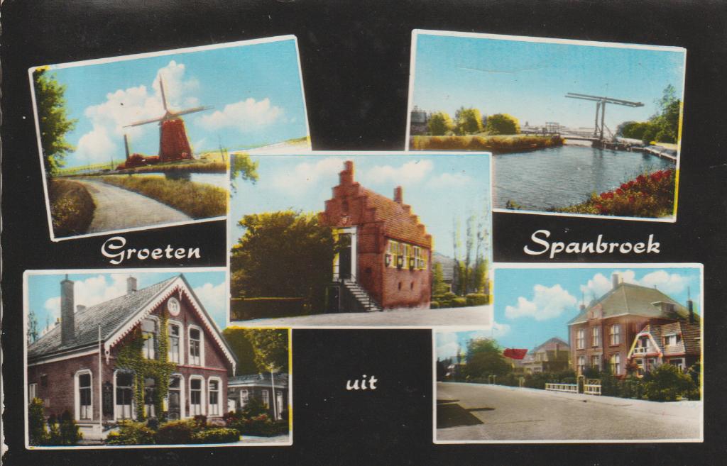 Spanbroek - Groeten uit - Echte foto, Verzenden, 1960 tot 1980, Gelopen, Noord-Holland