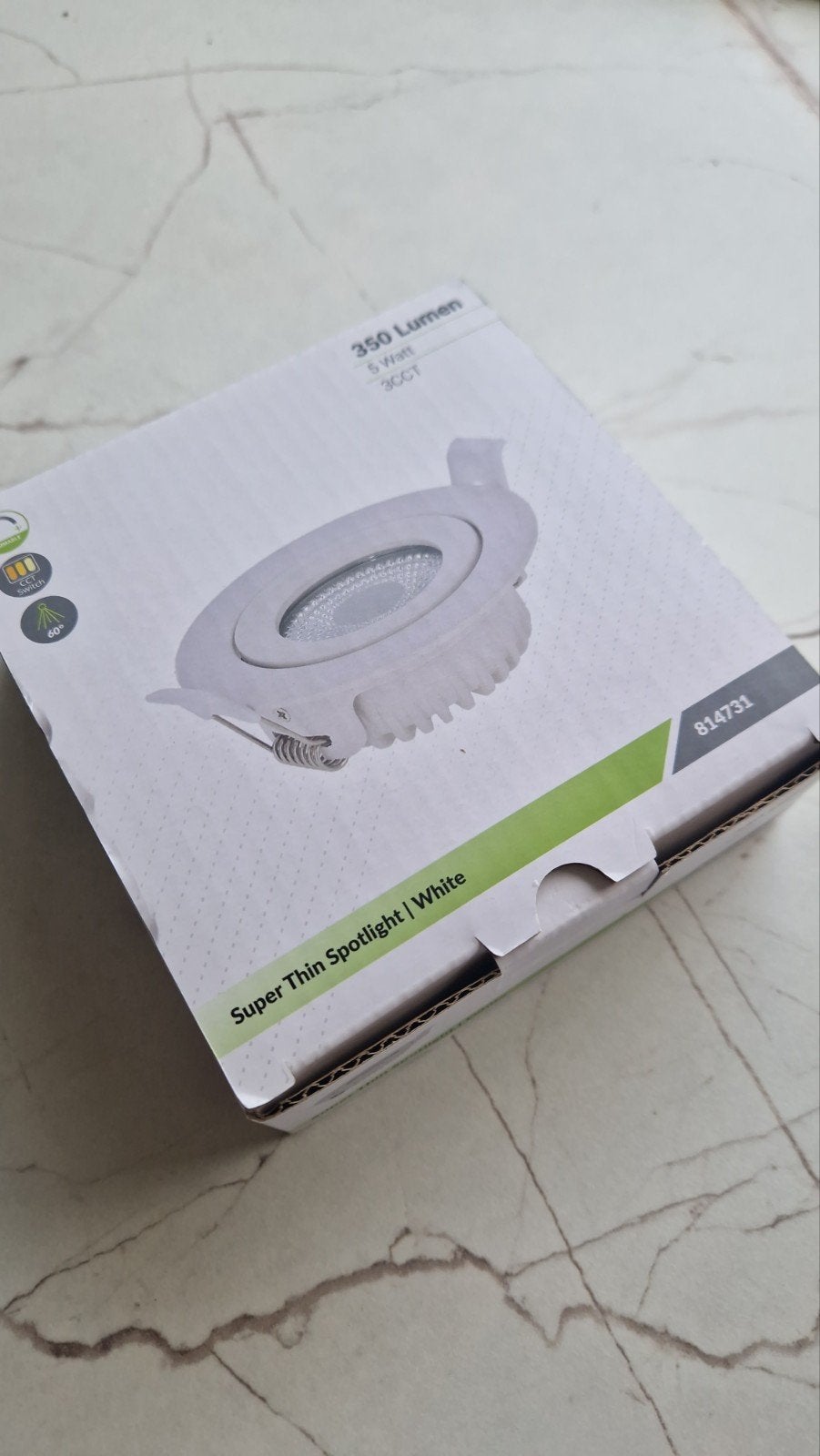 LED Inbouwspot Wit 5W 350 Lumen, Overige merken, Geschikt voor vochtige ruimtes, Nieuw, Overige fittingen
