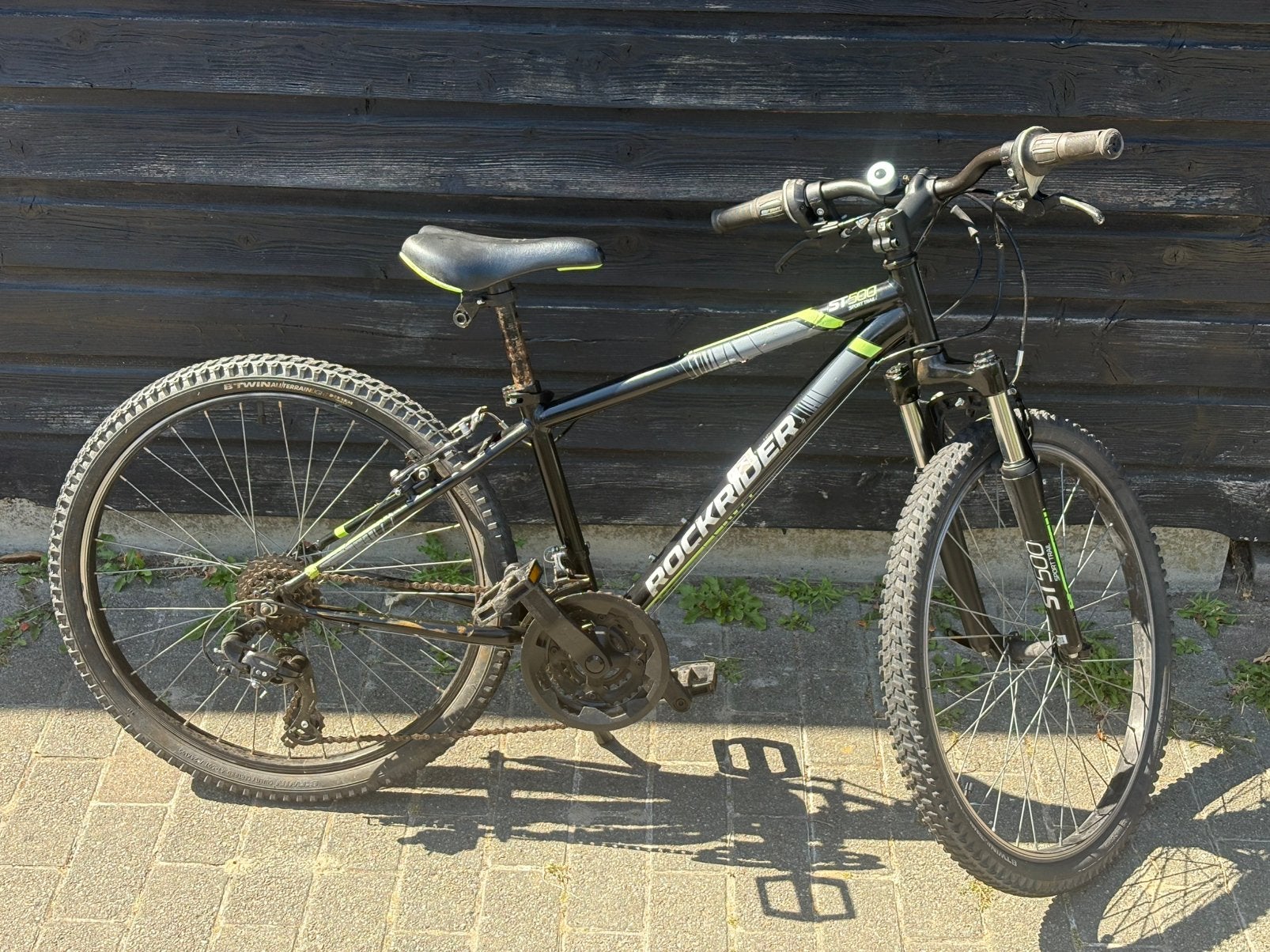Rockrider ST500 Sport Trail mountainbike - 24 inch zwart, Minder dan 45 cm, Ophalen, Gebruikt, Overige merken