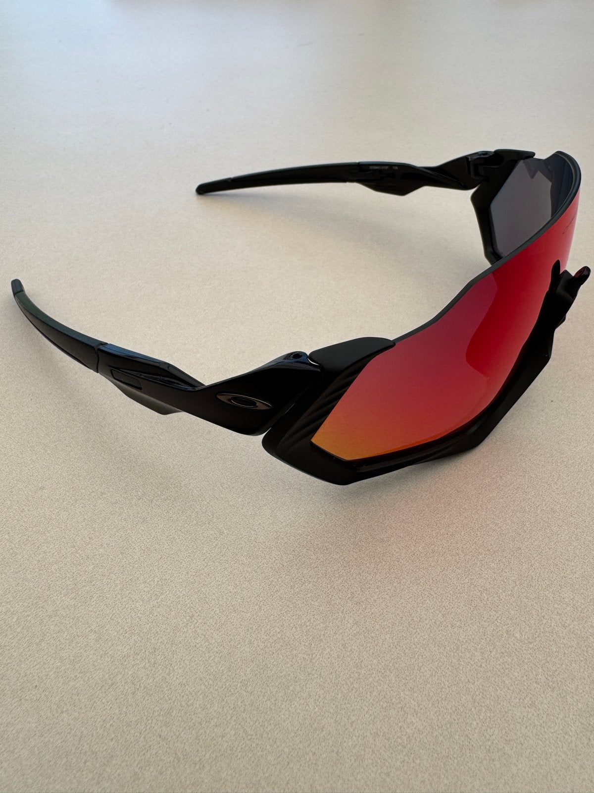 Oakley Flight Jacket Prizm Road Zonnebril, Sieraden, Tassen en Uiterlijk, Zonnebril, Verzenden, Zwart, Zo goed als nieuw