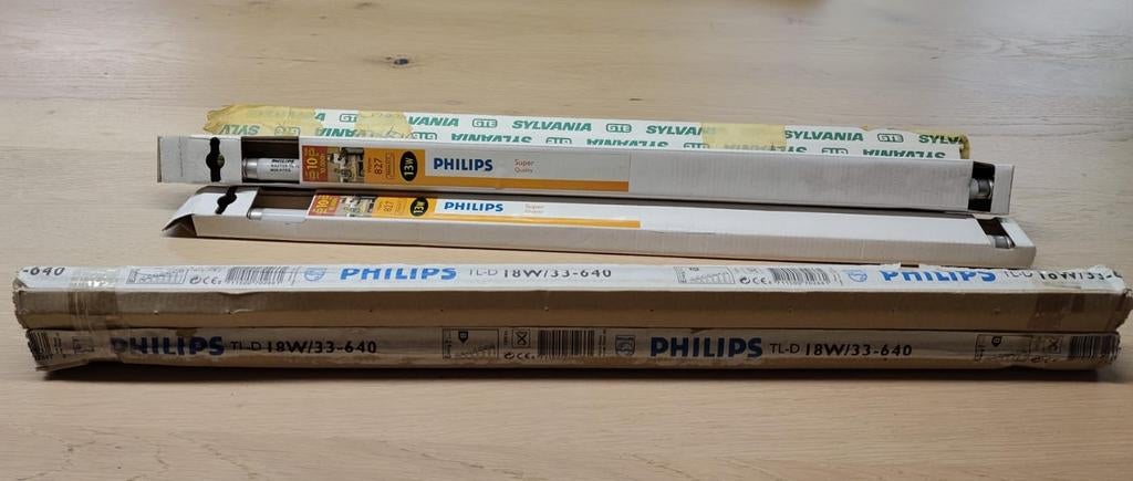 Ongebruikte TL-buizen: 8x827, 2x640 - Gratis af te halen, Doe-het-zelf en Verbouw, Elektra en Kabels, Nieuw, Overige typen, Ophalen