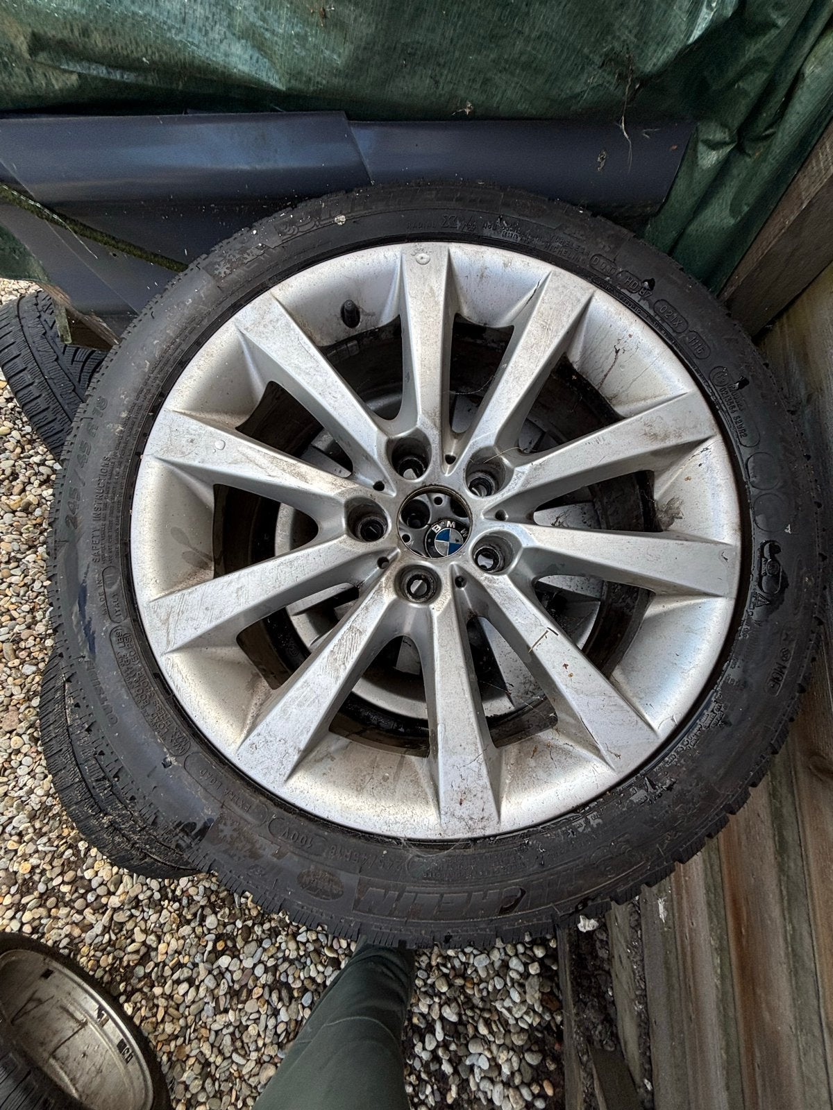BMW velgen met Michelin winterbanden- 18 inch, 18 inch, Banden en Velgen, Personenwagen, Gebruikt