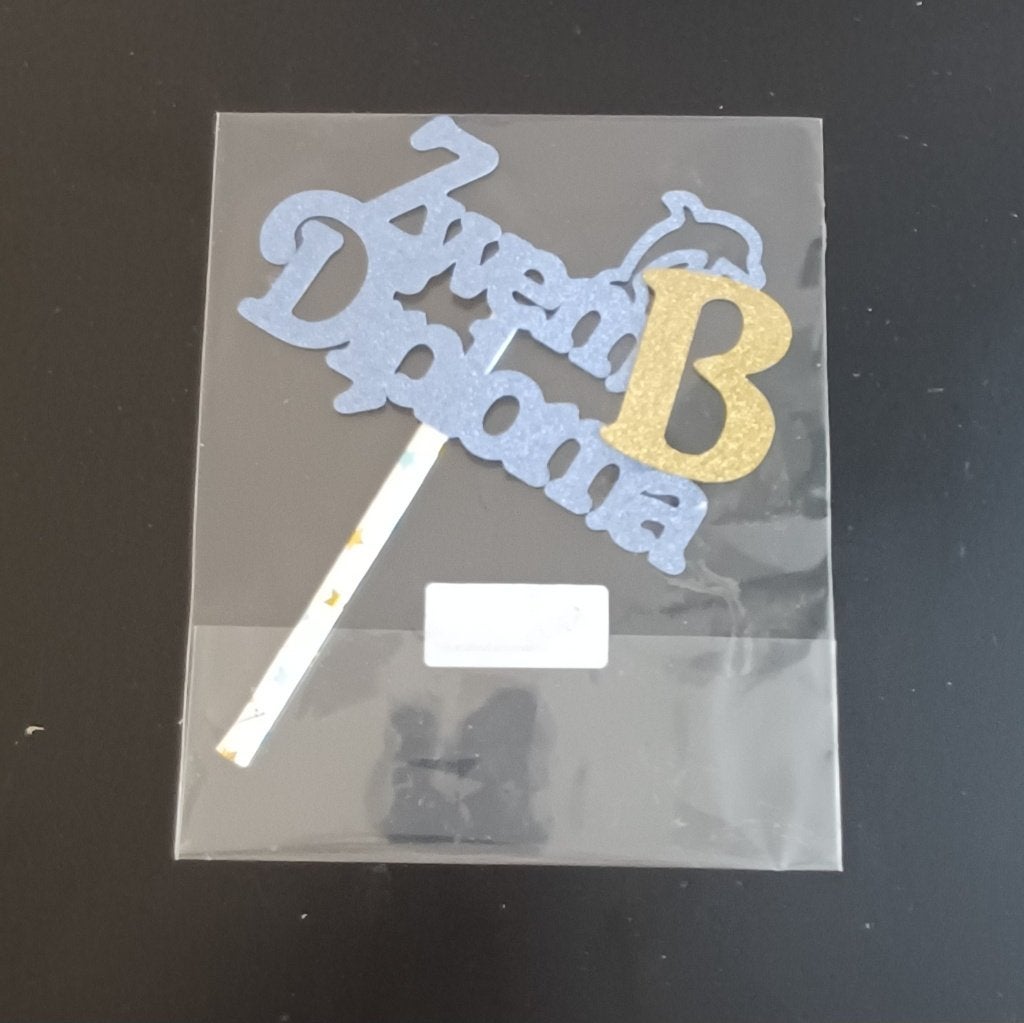 Taarttopper Zwemdiploma B - Feestelijke Decoratie, Ophalen of Verzenden, Zo goed als nieuw, Taarten, Versiering