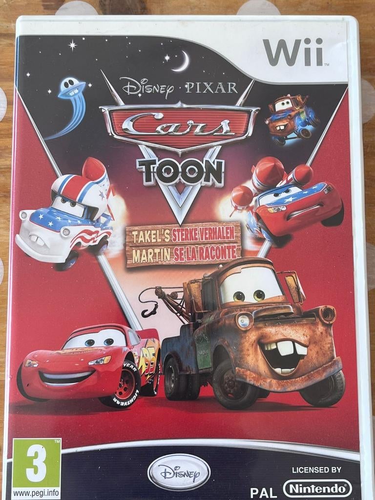 Cars Toon: Takel's Sterke Verhalen - Wii (Disney Pixar), Gebruikt, Racen en Vliegen, Eén computer, Ophalen of Verzenden