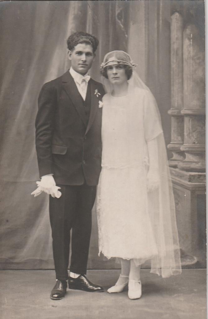 fotokaart  -  koppel, Verzenden, Voor 1940, Zo goed als nieuw, Kind