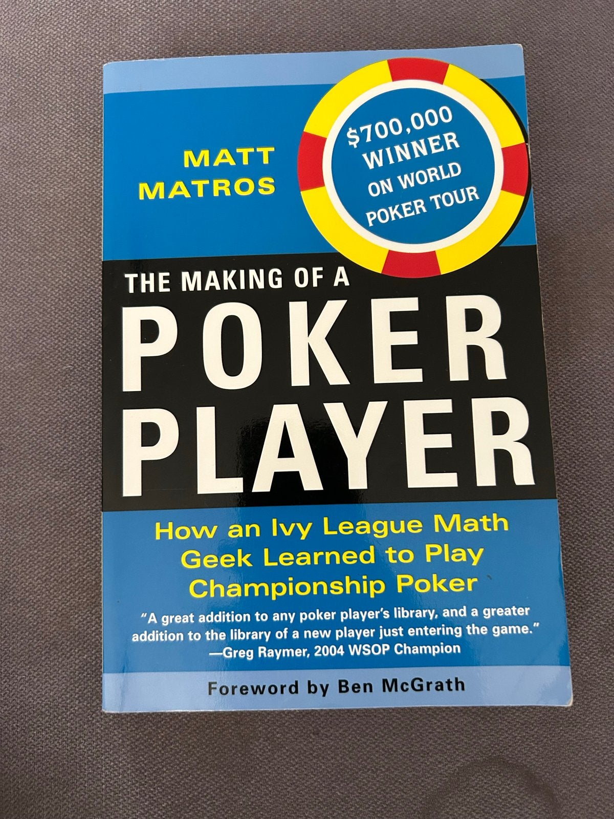 The Making of a Poker Player - Matt Matros, Ophalen of Verzenden, Zo goed als nieuw, Amerika