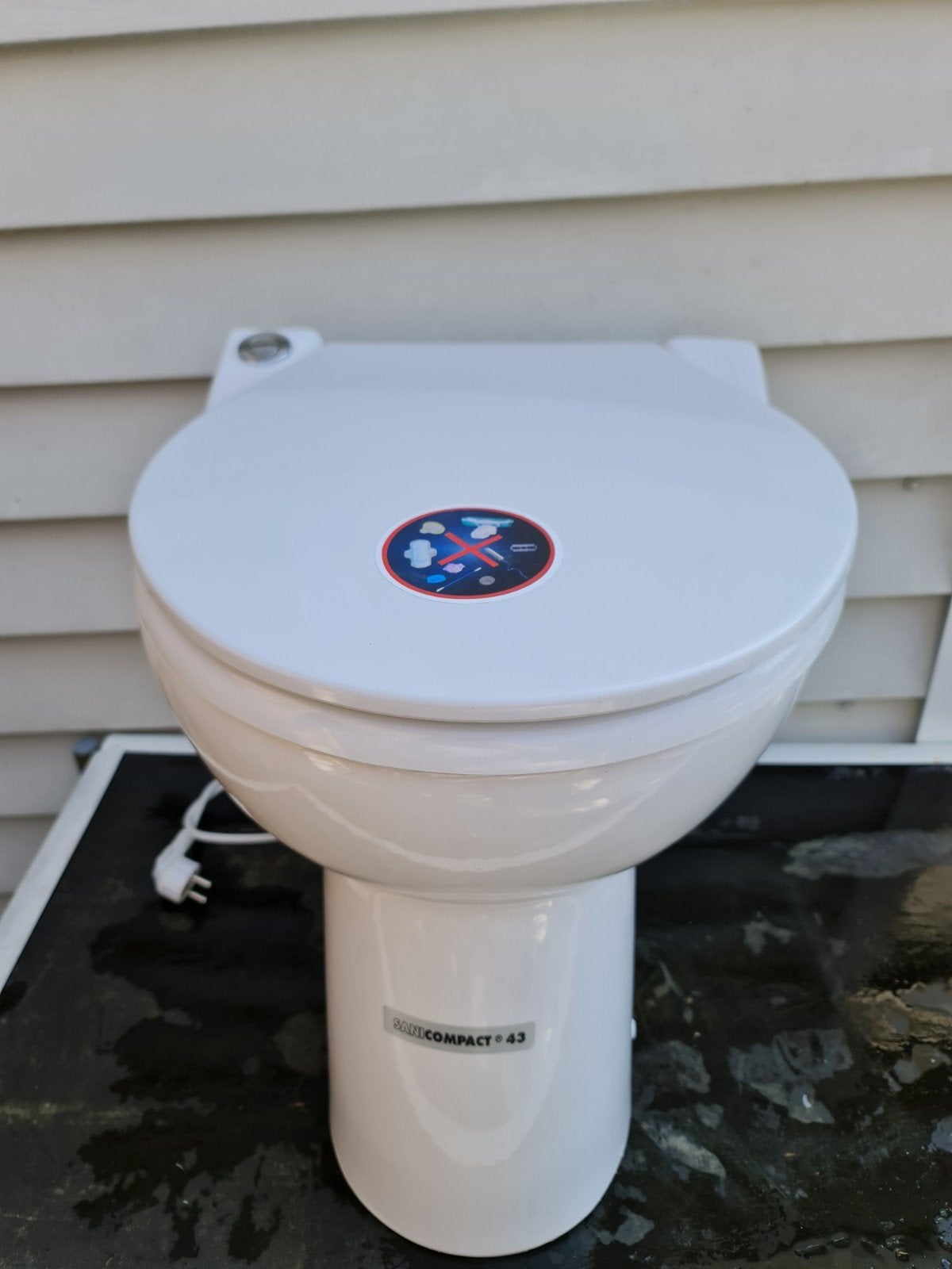 sanicompact 43 sanibroyeur broyeur toilet nw staat vermaler, Ophalen, Toilet