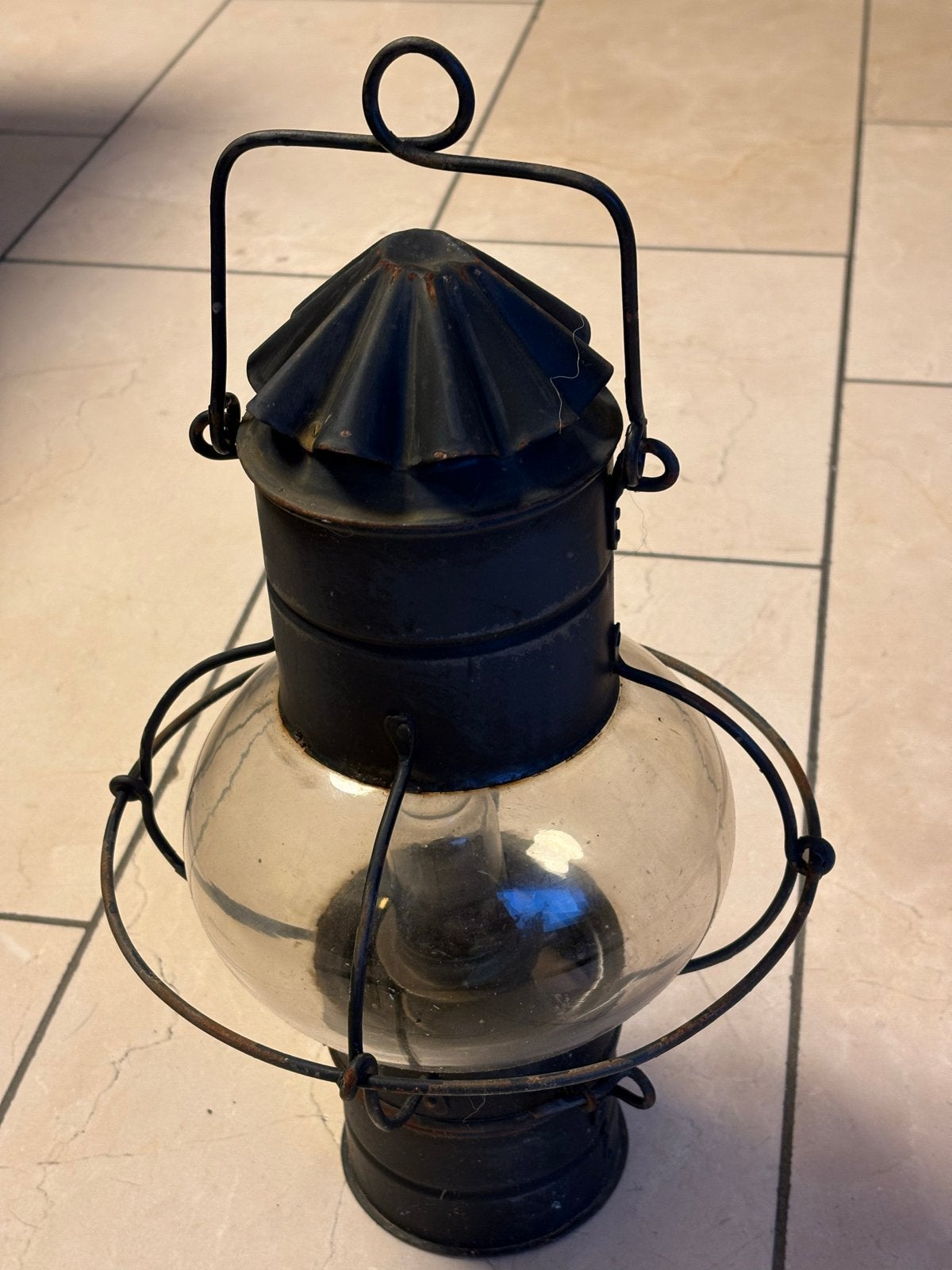 Nostalgische olielamp - hangend of staand model, Ophalen