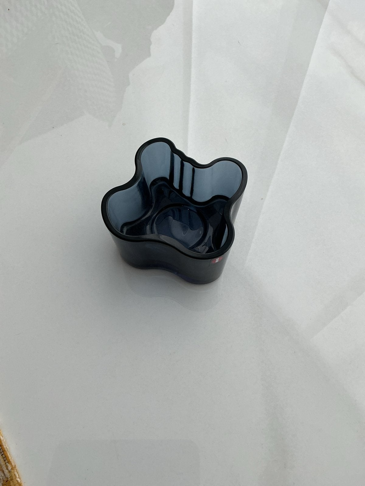 Iittala Kivi waxinelichthouder - Donkerblauw, Schaal, Verzenden, Overige vormen, Glas