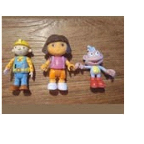 Bob de Bouwer, Dora en Boots poppetjes - Speelfiguren, Ophalen of Verzenden, Zo goed als nieuw, Overige typen