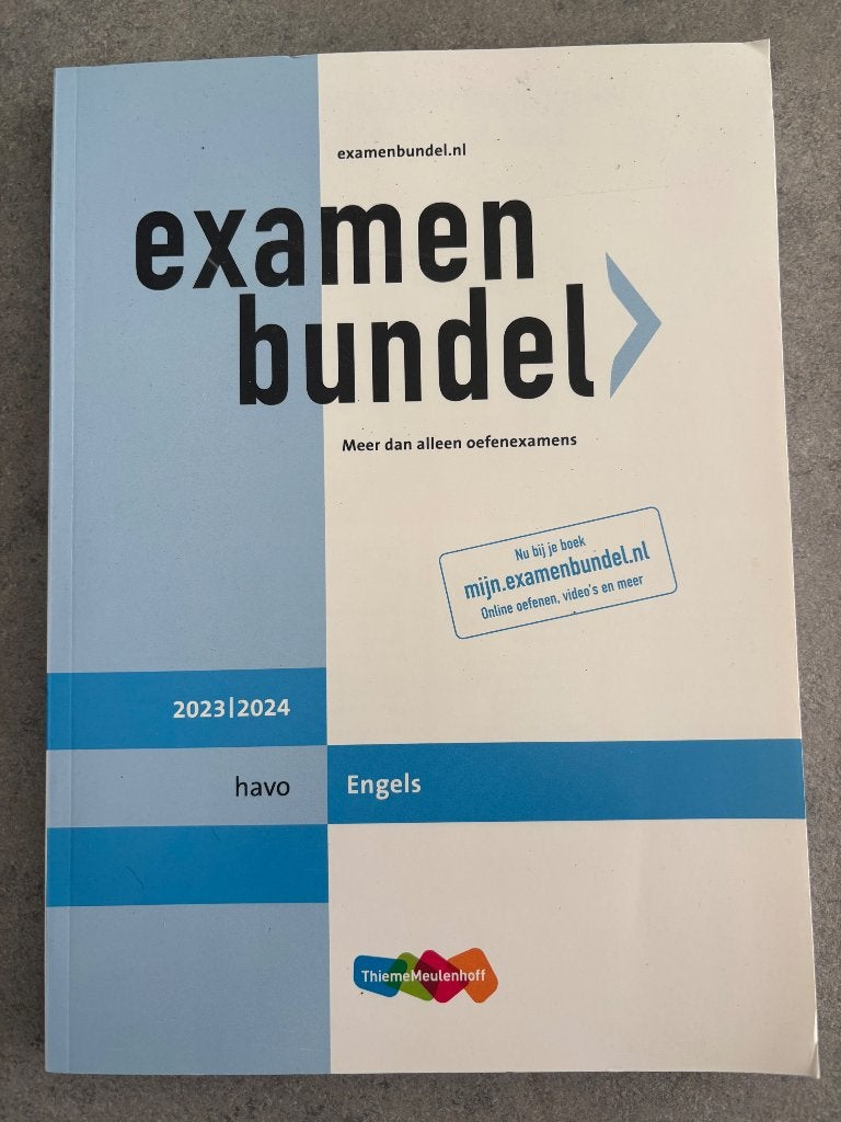 Examenbundel havo Engels 23/24, Boeken, Ophalen, Engels, Zo goed als nieuw, HAVO