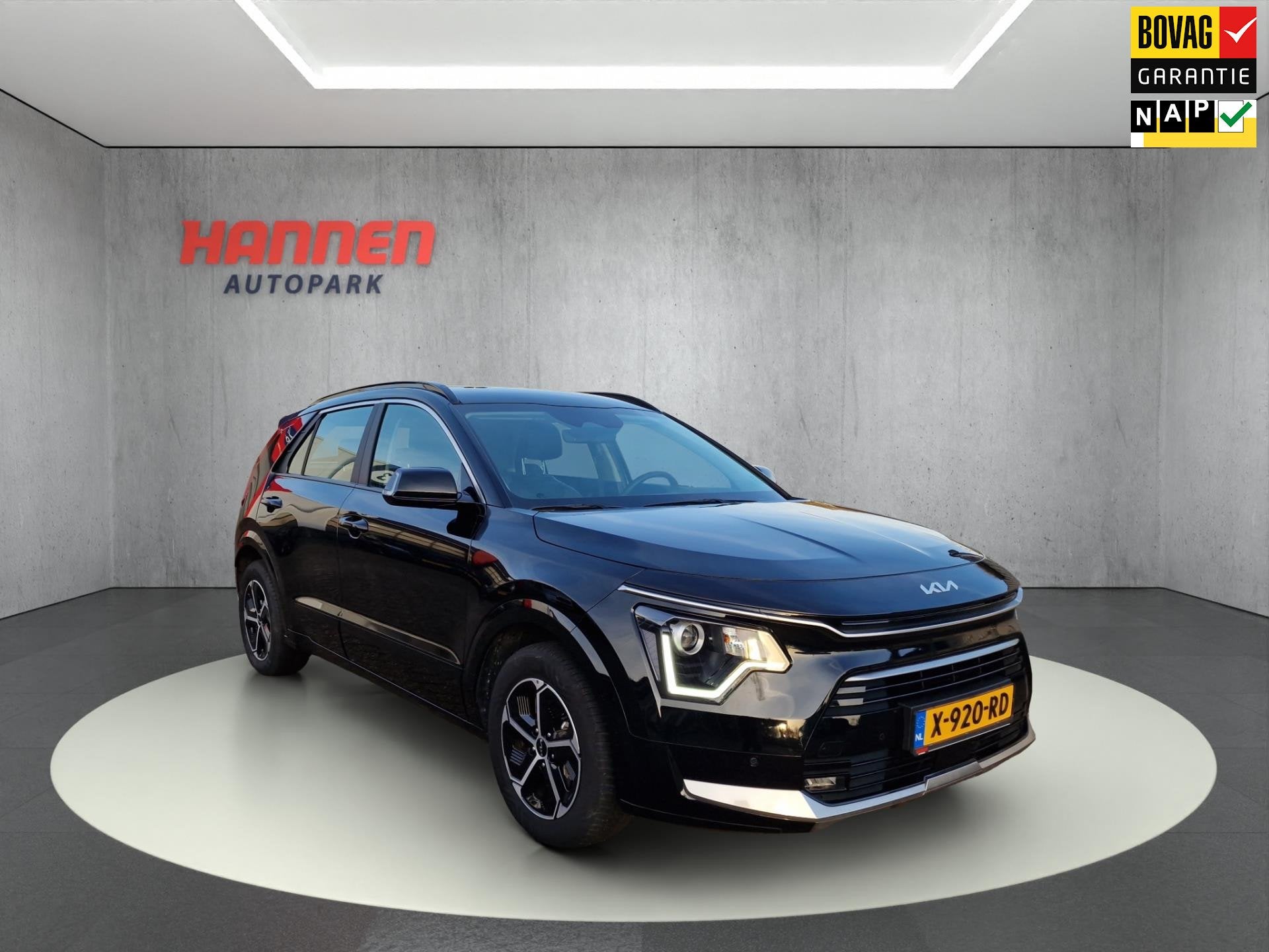 Kia Niro 1.6 GDi PHEV DynamicLine, Auto's, Stof, Gebruikt, Zwart, Bedrijf