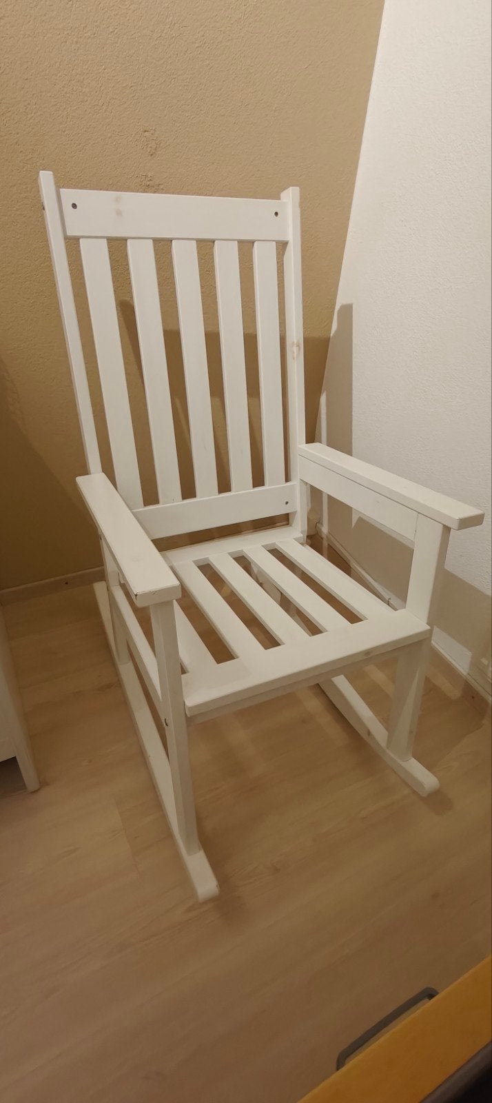 Houten schommelstoel met gratis zitkussen, Ophalen, Gebruikt, Stoel(en)