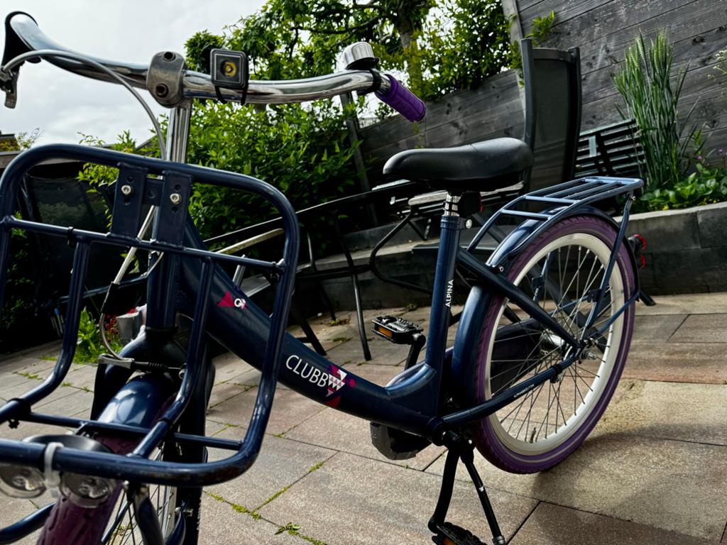 Alpina Clubb Kinderfiets 22 inch - Paars/Blauw, Ophalen, Terugtraprem, 22 inch, Gebruikt