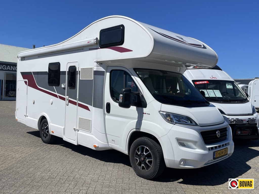 Rimor Seal 5 VERKOCHT, Caravans en Kamperen, Campers, Alkoof, Fiat, Treinzit, Bedrijf