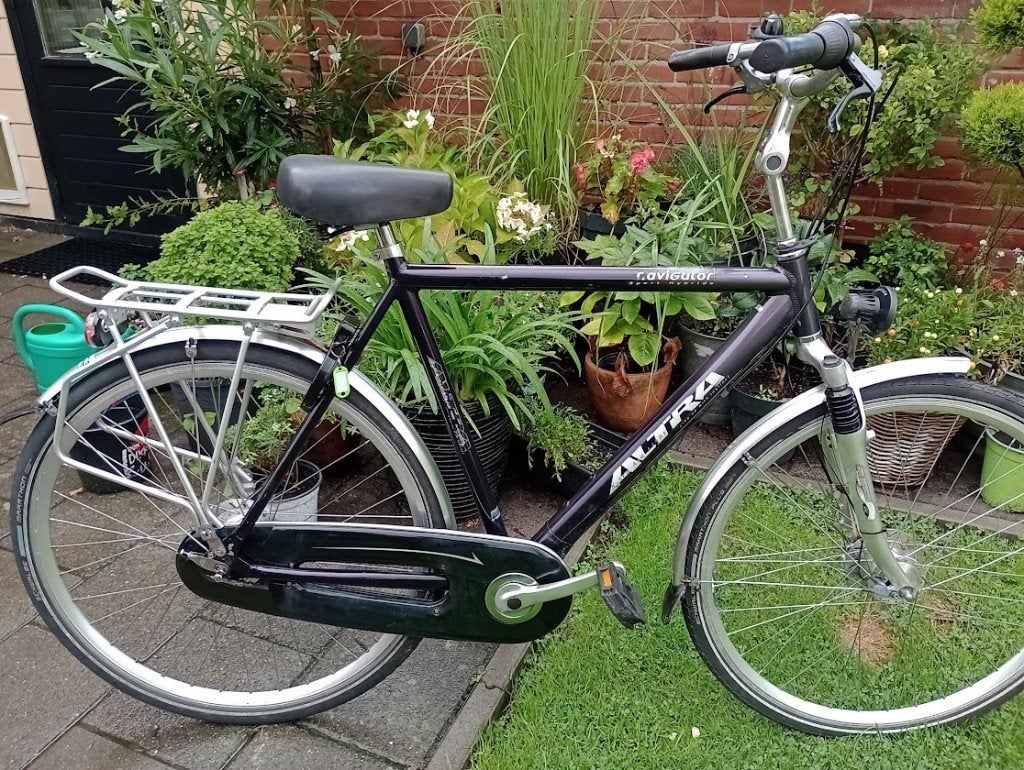 Herenfiets zgan 28 inch, Fietsen en Brommers, Versnellingen, Zo goed als nieuw, 57 tot 61 cm, Trommelrem
