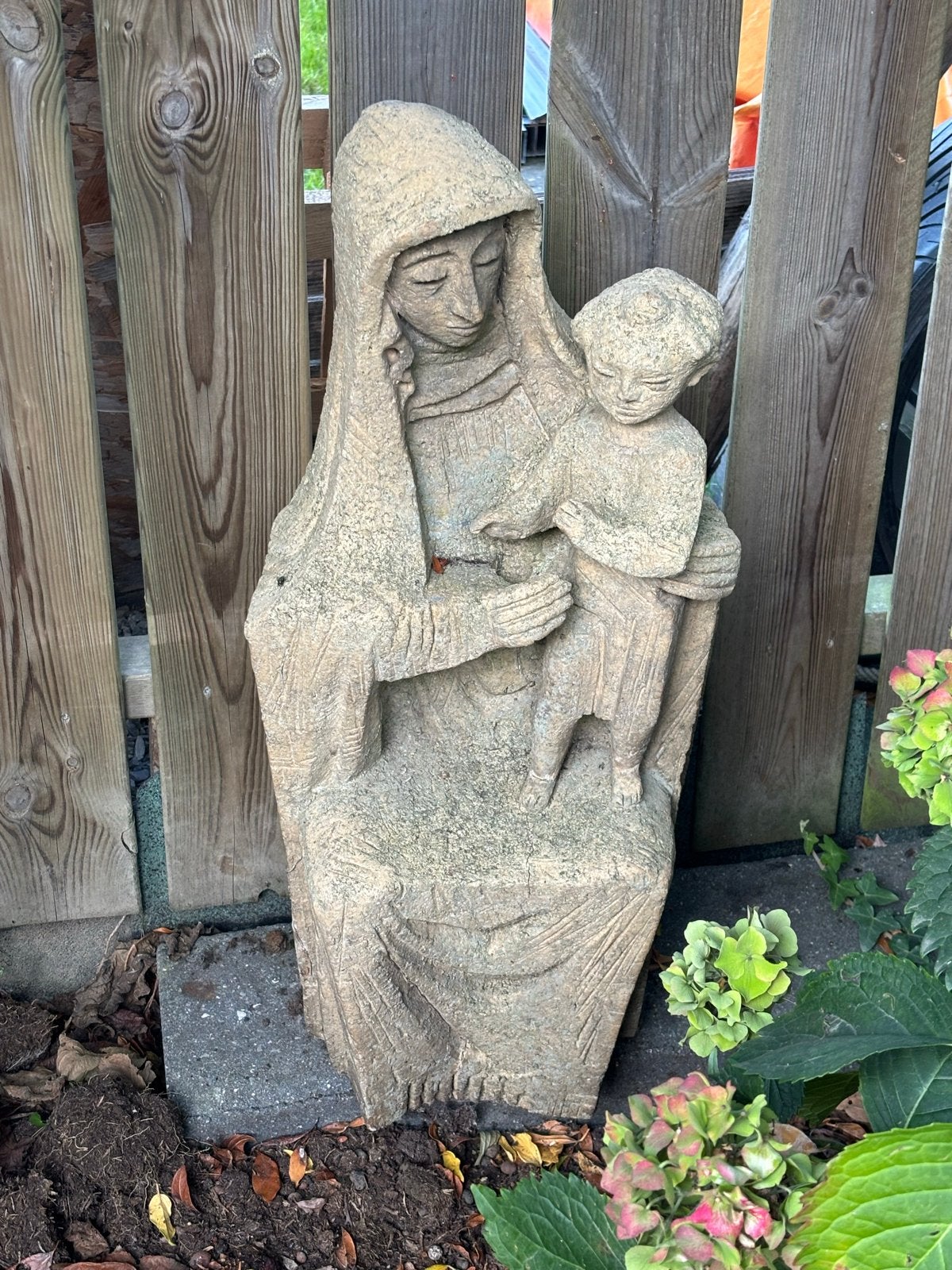 Beeld Maria met Kind - Tuinbeeld, Antiek en Kunst, Ophalen