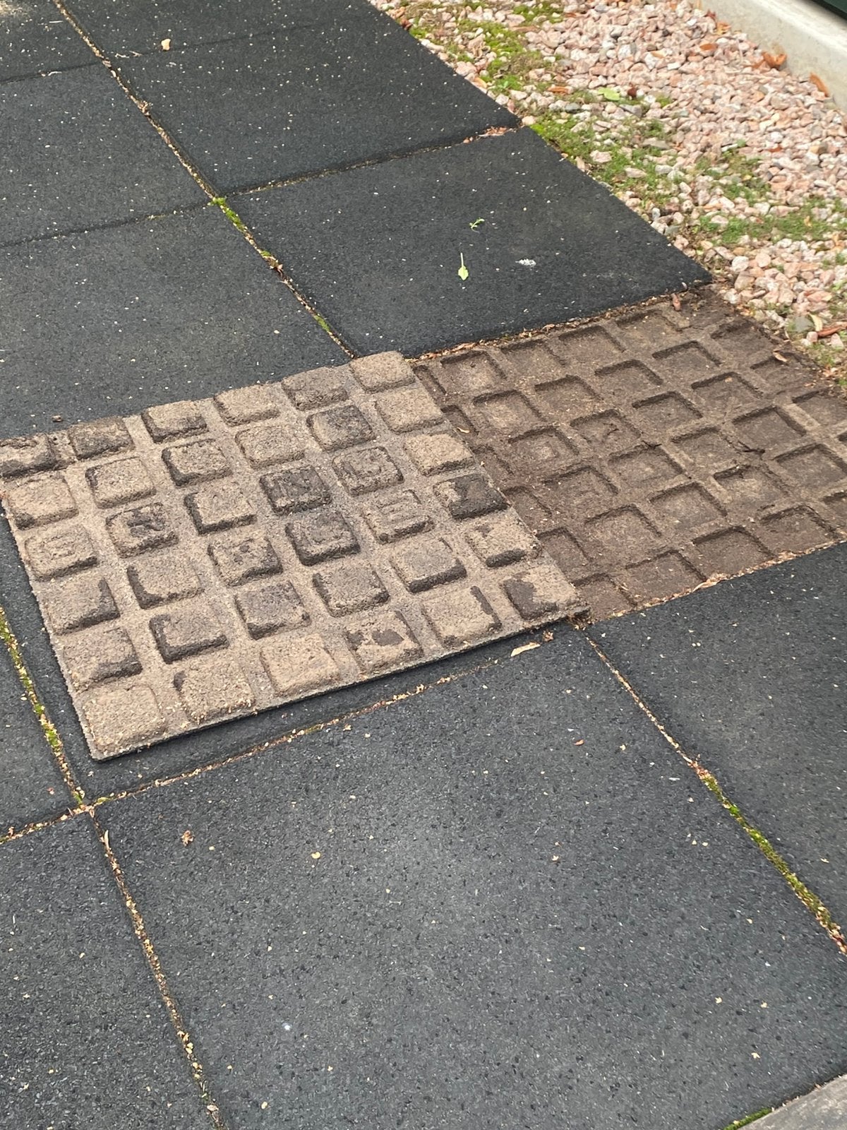 Rubber tegels, Tuin en Terras, Tegels en Klinkers, Ophalen, Overige typen, Rubber, 5 tot 10 m²