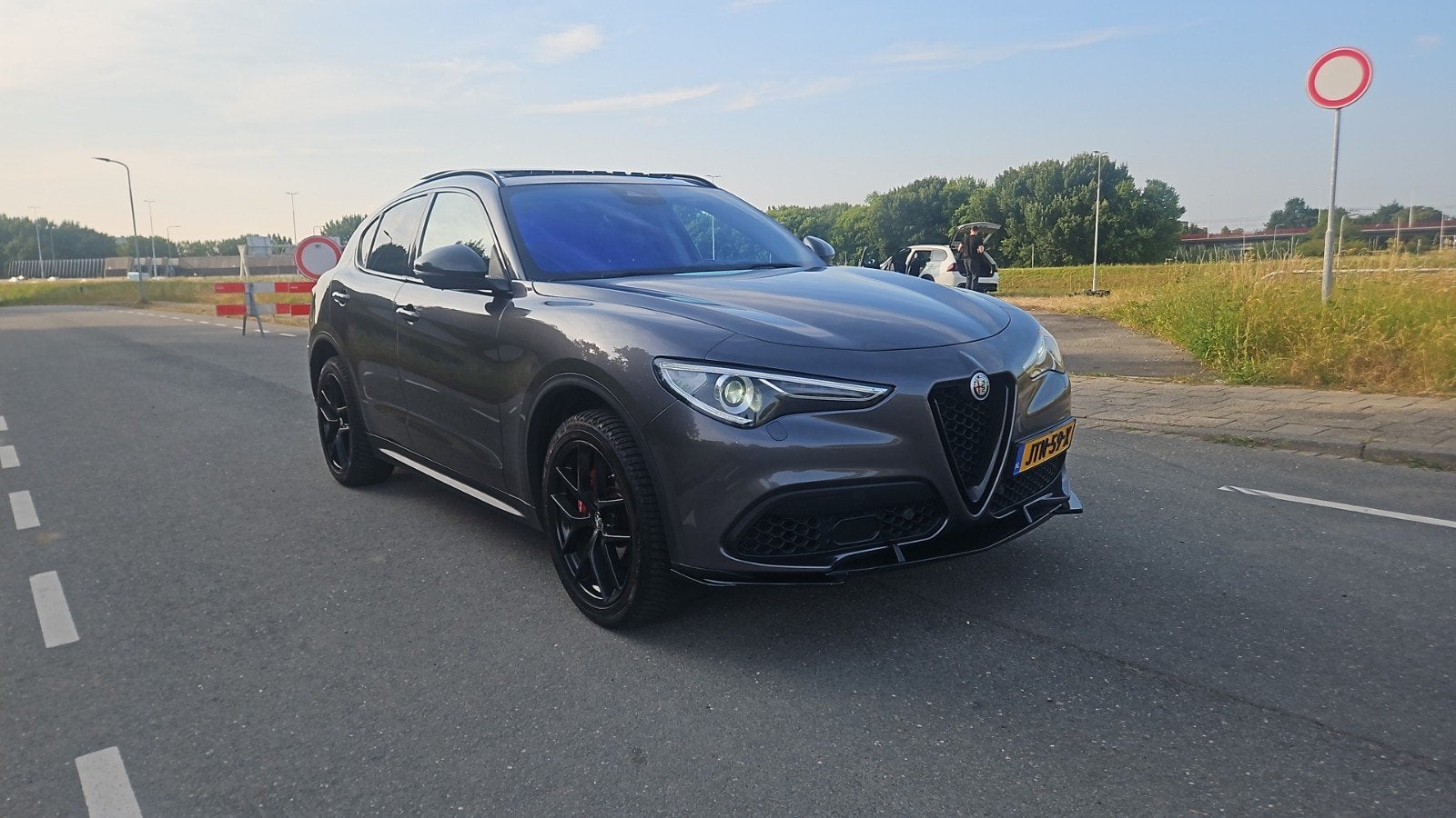 Alfa Romeo Stelvio 2.0 280pk AT AWD 2019 Grijs, Auto's, Automaat, 1995 cc, 4 cilinders, Bedrijf
