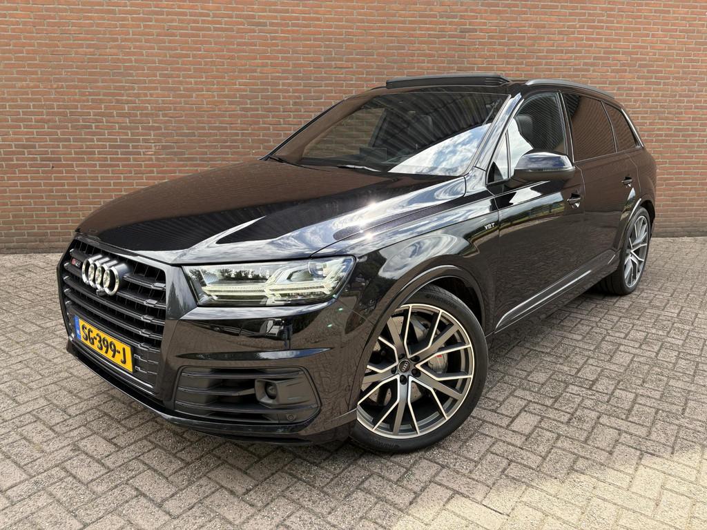 Audi Q7 4.0 TDI SQ7 quattro Pro Line + 7p, Auto's, Audi, 435 pk, Gebruikt, 7 stoelen, Zwart