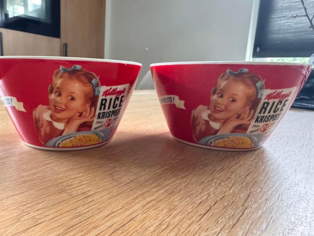 Vintage Kellogg’s schaaltjes, Ophalen of Verzenden, Zo goed als nieuw, Gebruiksvoorwerp