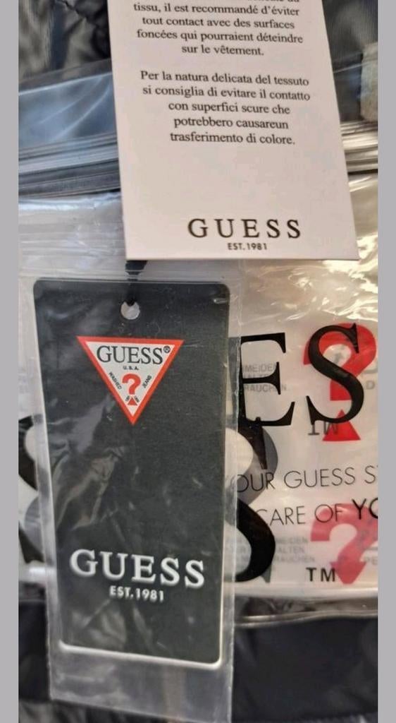 Nieuwe Guess Jas - Maat M, -, Maat 48/50 (M), Zwart, -