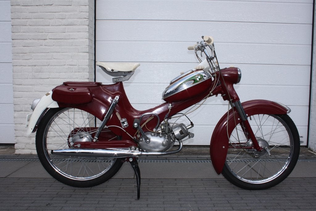Mooie rode Puch MV 50 met geel kenteken, Fietsen en Brommers, Brommers | Puch, Ophalen, Gebruikt, Overige modellen, Maximaal 45 km/u