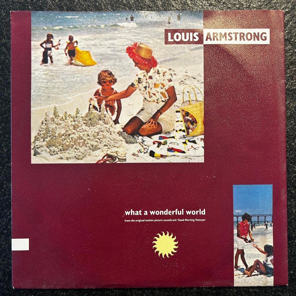 Louis Armstrong - What A Wonderful World, 7” Single, Cd's en Dvd's, Vinyl Singles, Ophalen of Verzenden, Zo goed als nieuw