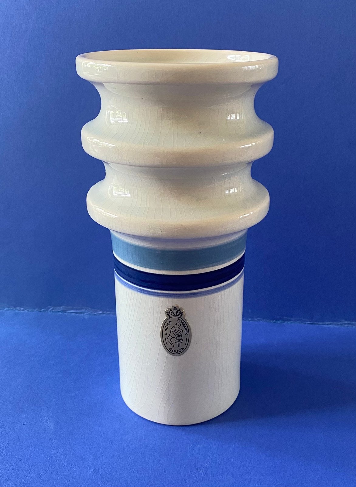 Vintage Gouda Modica, Antiek en Kunst, Antiek | Keramiek en Aardewerk, Ophalen of Verzenden