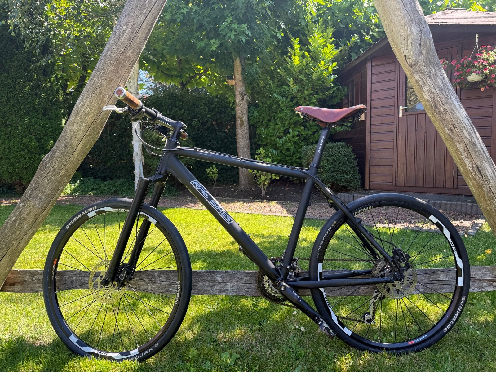 Rate Bike The Massege 2009 met Brooks zadel en handvaten, 28 inch, Gebruikt, Meer dan 20 versnellingen, Schijfrem