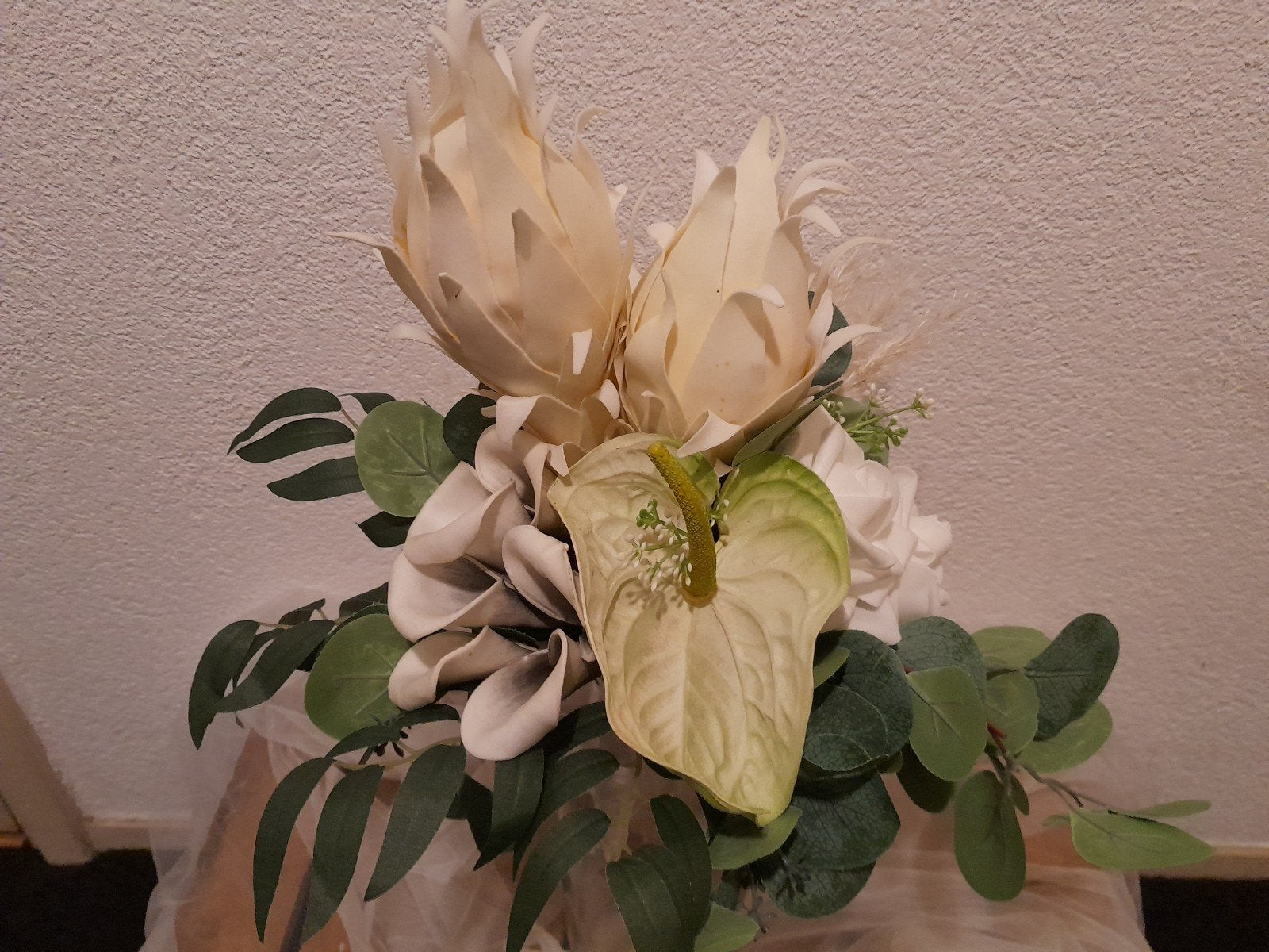 Diverse kunst bruidsboeketten en bijpassende corsages, Ophalen of Verzenden, Nieuw