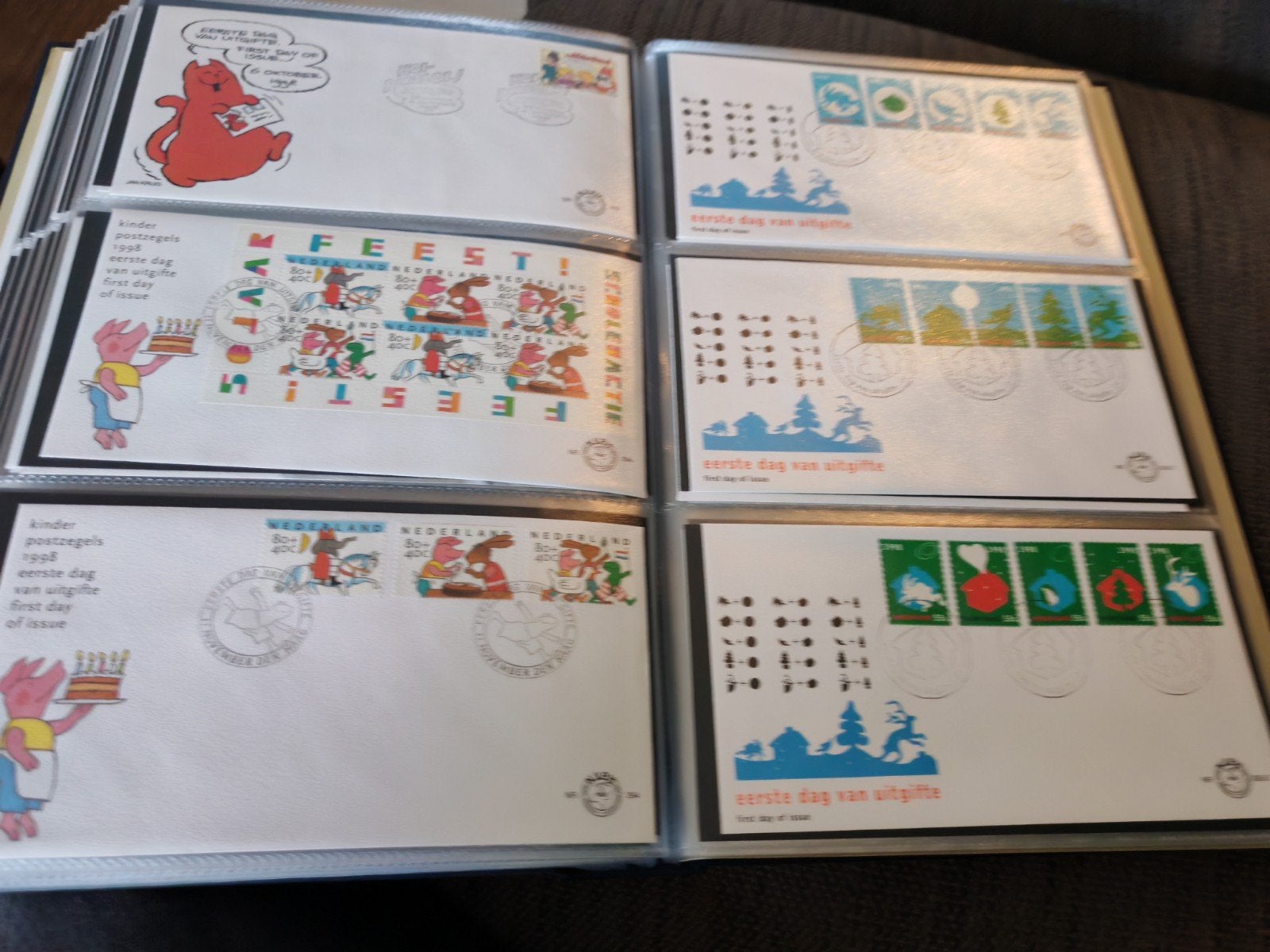 Nederland zgan davo Fdc album met fdcs jaren 90 (2/2), Postzegels en Munten, Ophalen of Verzenden