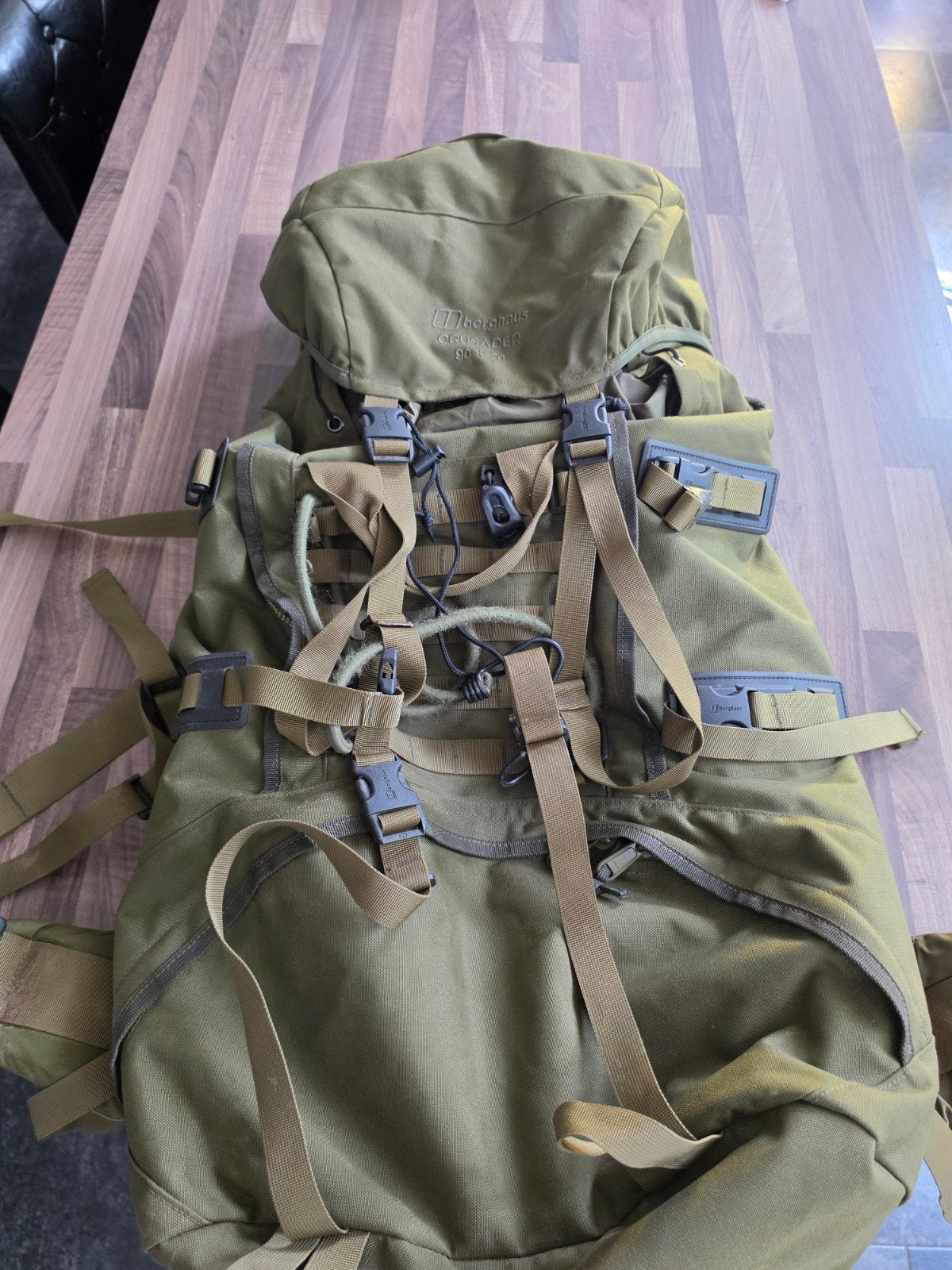 Berghaus Crusader 90+20 Rugzak - Legergroen maat 3, Ophalen of Verzenden, Gebruikt