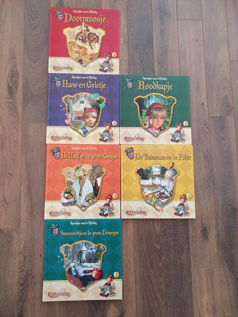 6 boeken, sprookjes van de Efteling, Ophalen of Verzenden, Zo goed als nieuw
