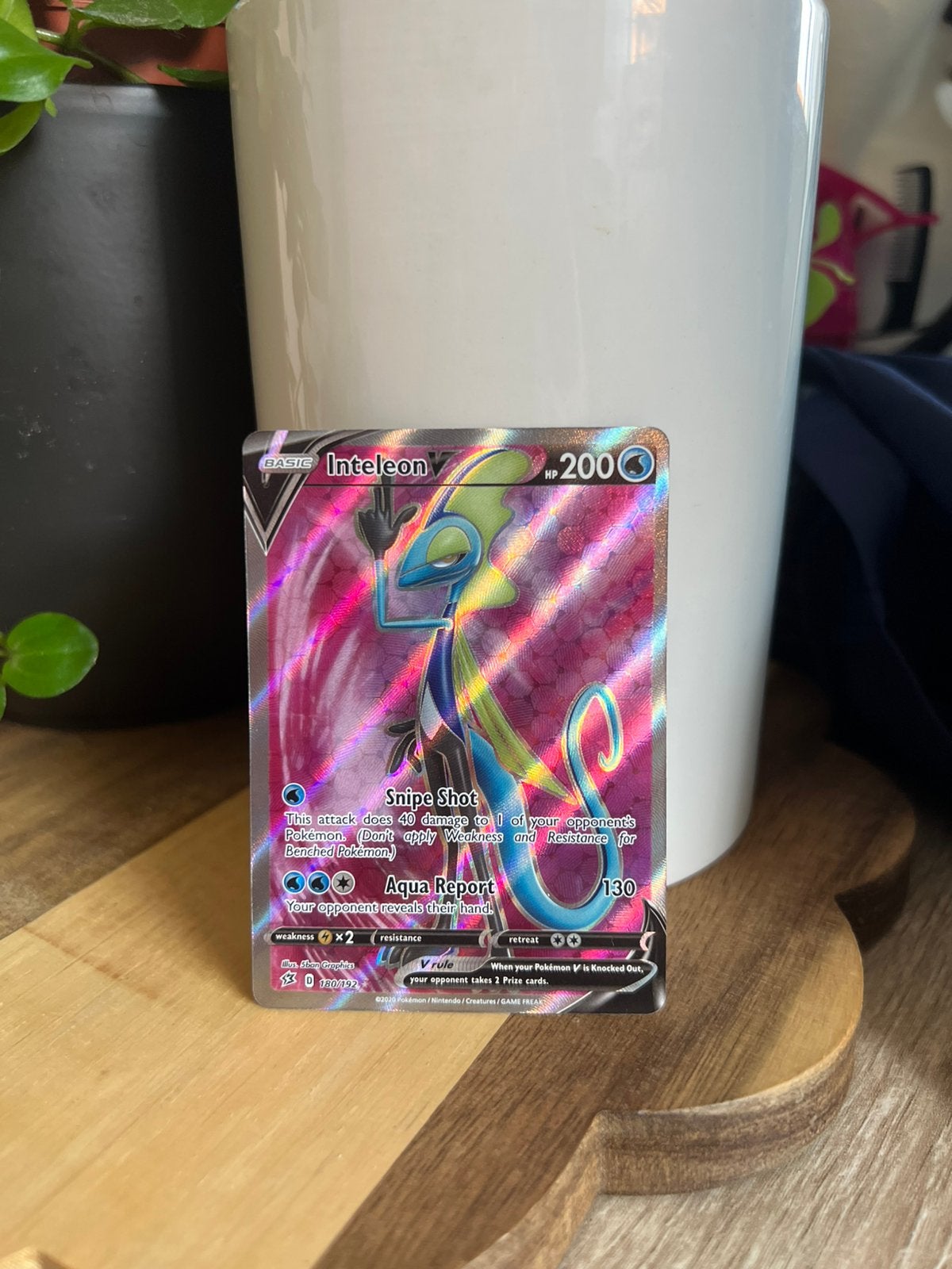 Inteleon V 180/192 pokemon, Ophalen of Verzenden, Nieuw, Losse kaart, Foil