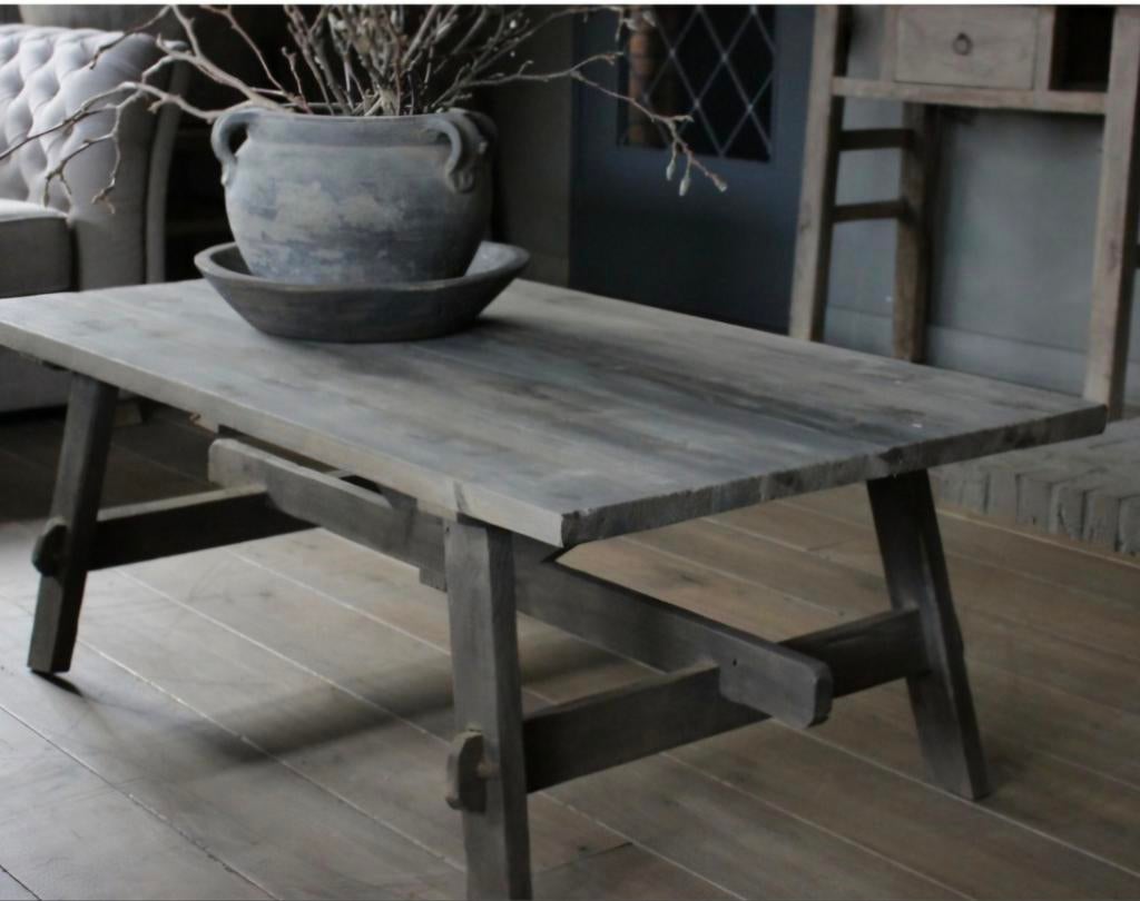 Aura Peeperkorn houten salontafel, Ophalen, 100 tot 150 cm, Nieuw, 50 tot 100 cm