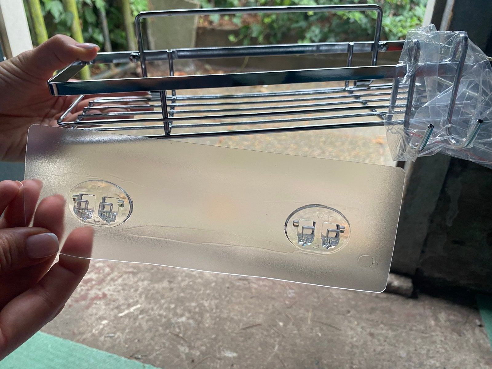 Nieuw Badkamerrekje - Zelfklevend RVS Doucherek, Huis en Inrichting, Badkamerrek, Verzenden, Overige merken, Nieuw
