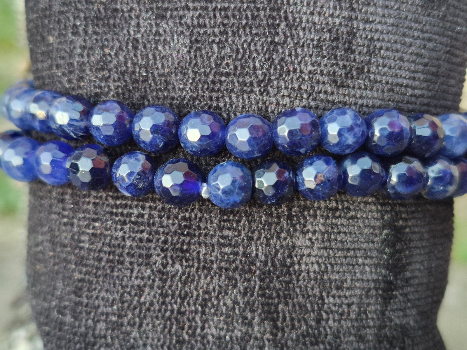 sodaliet facet geslepen armband, Ophalen of Verzenden, Nieuw
