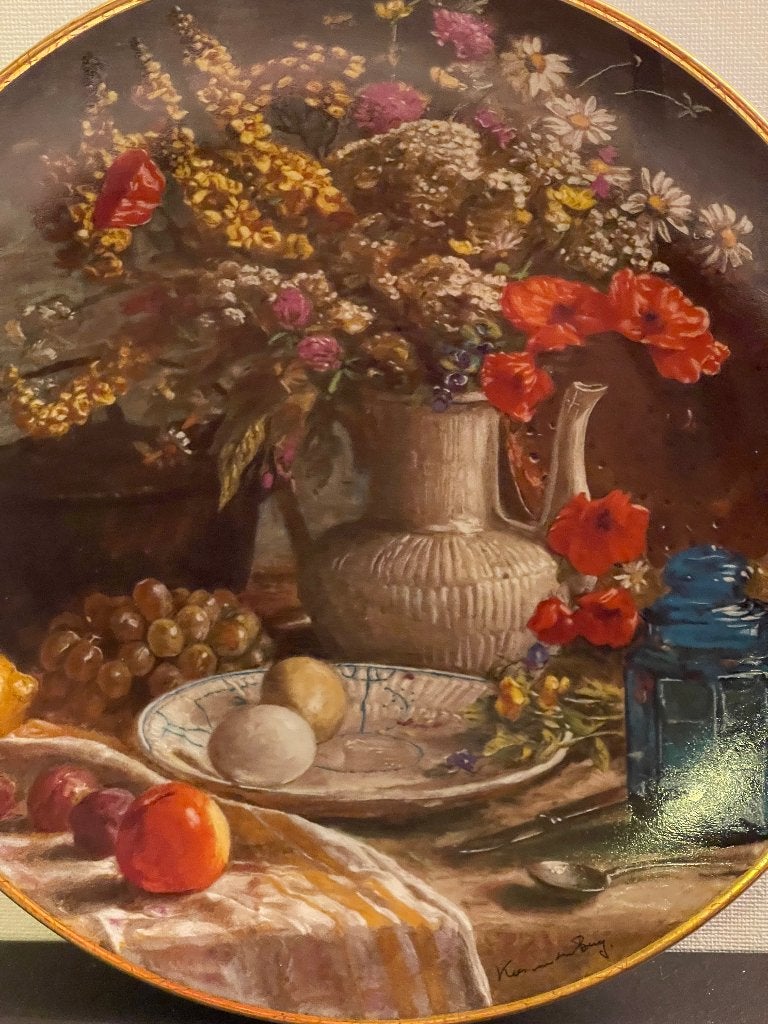 Wandbord mosa ochtend stilleven, Antiek en Kunst, Ophalen of Verzenden